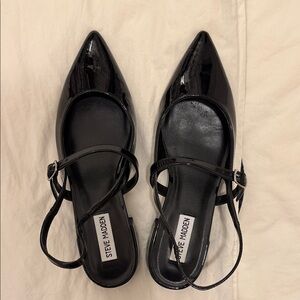 Steve Madden Black Patent Flats